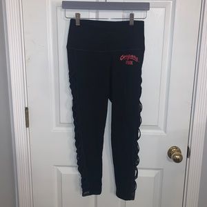 PINK Leggings -WSU Cougars , size small